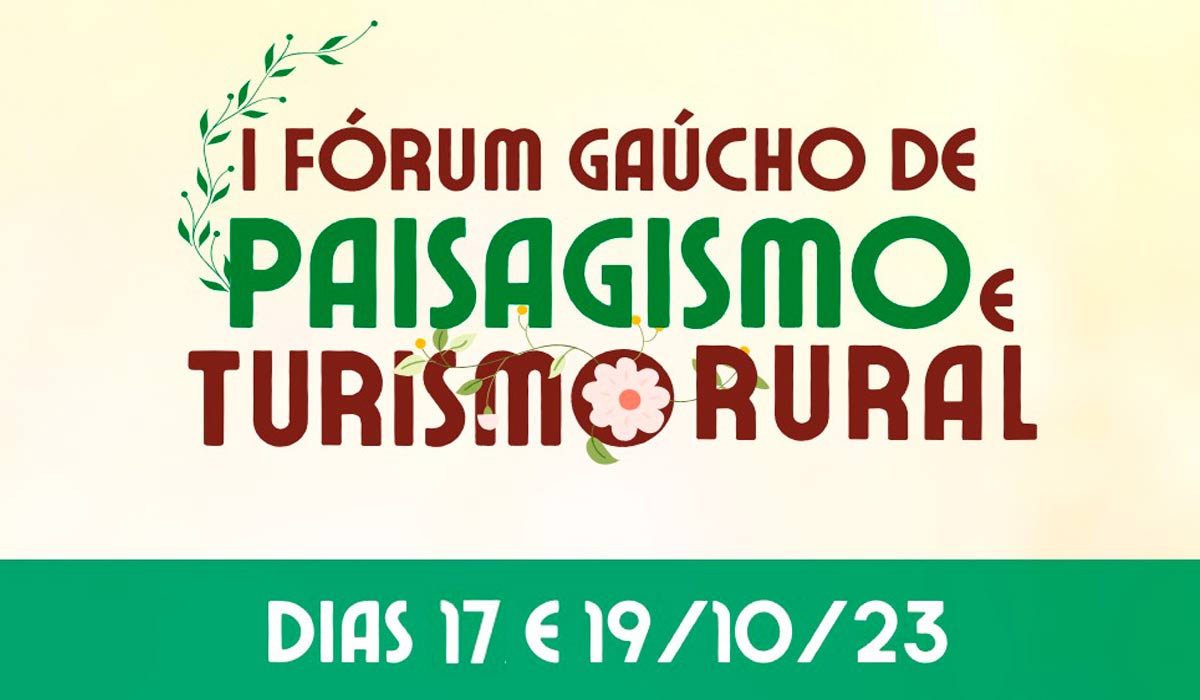 Logo do 1º Fórum Gaúcho de Paisagismo e Turismo Rural