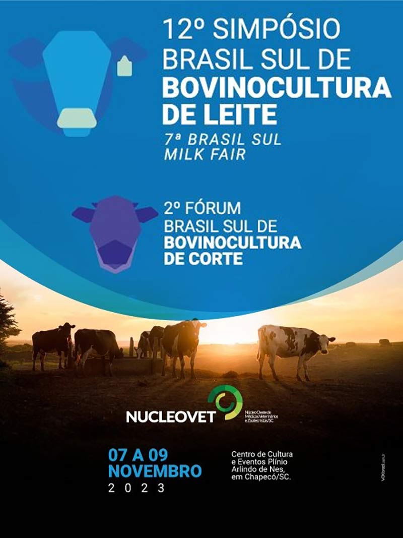 Chamada para o 12º Simpósio Brasil Sul de Bovinocultura de Leite