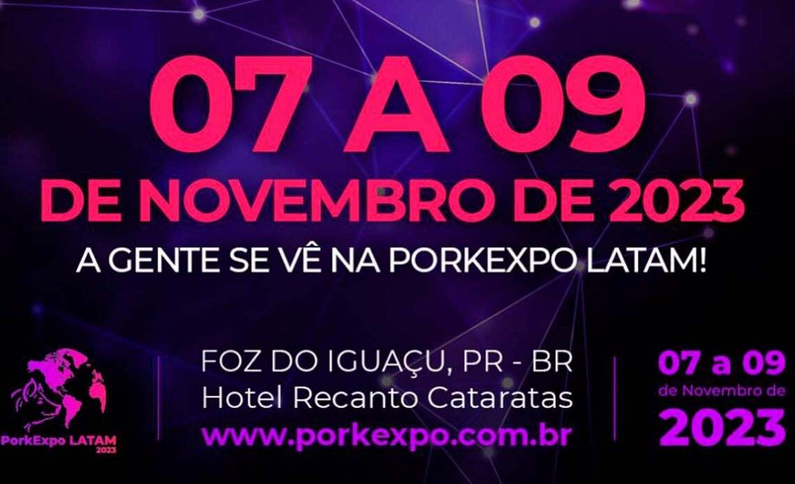 Chamada para a PorkExpo LATAM 2023