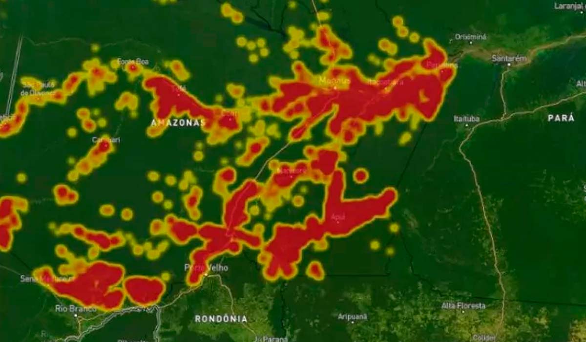 Monitoramento de focos de calor - Foto: Panorama de Foco de Calor no Amazonas