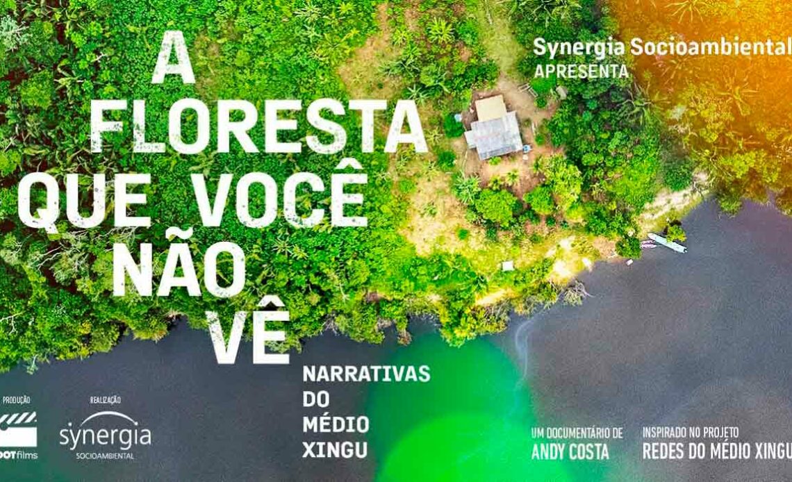 Cartaz do documentário "A floresta que você não vê – Narrativas do Médio Xingu"