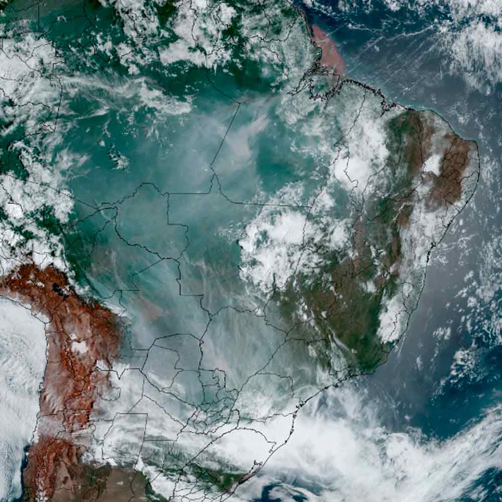 Imagem de satélite 8:50 da manhã - Fonte: RAMMB-CIRA