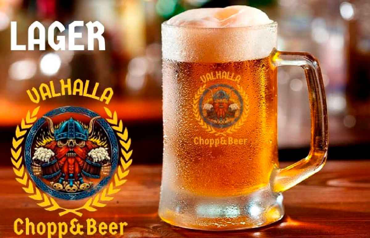 Valhalla Chopp&Beer, rótulo de cerveja do tipo Weiss (de trigo)