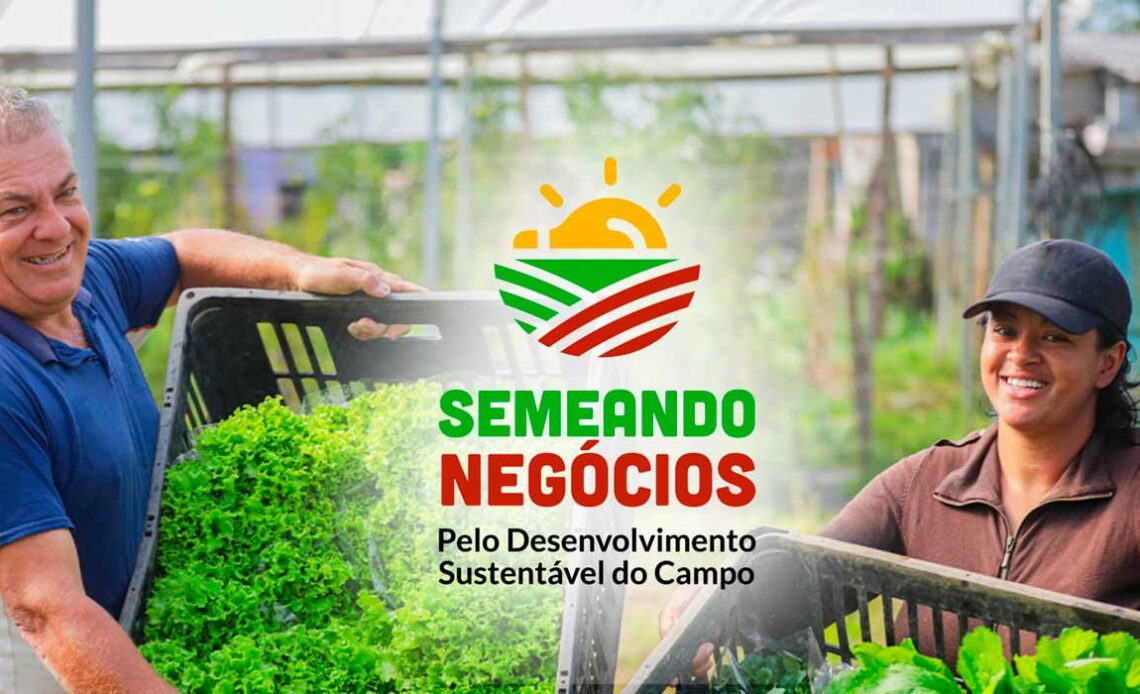 Banner do programa "Semeando Negócios: Aceleração de Negócios Rurais"