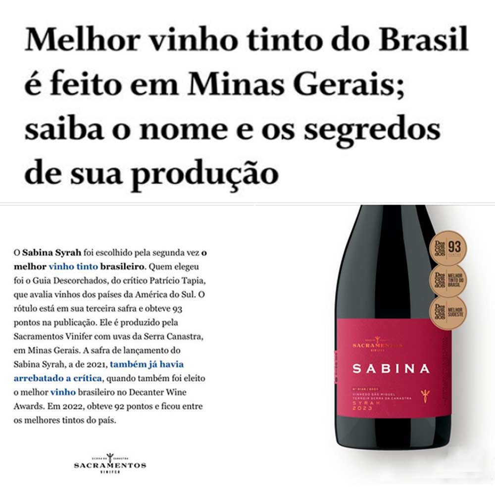 O vinho premiado