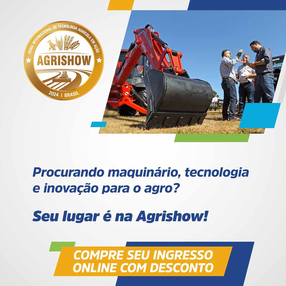 Chamada para a Agrishow 2024