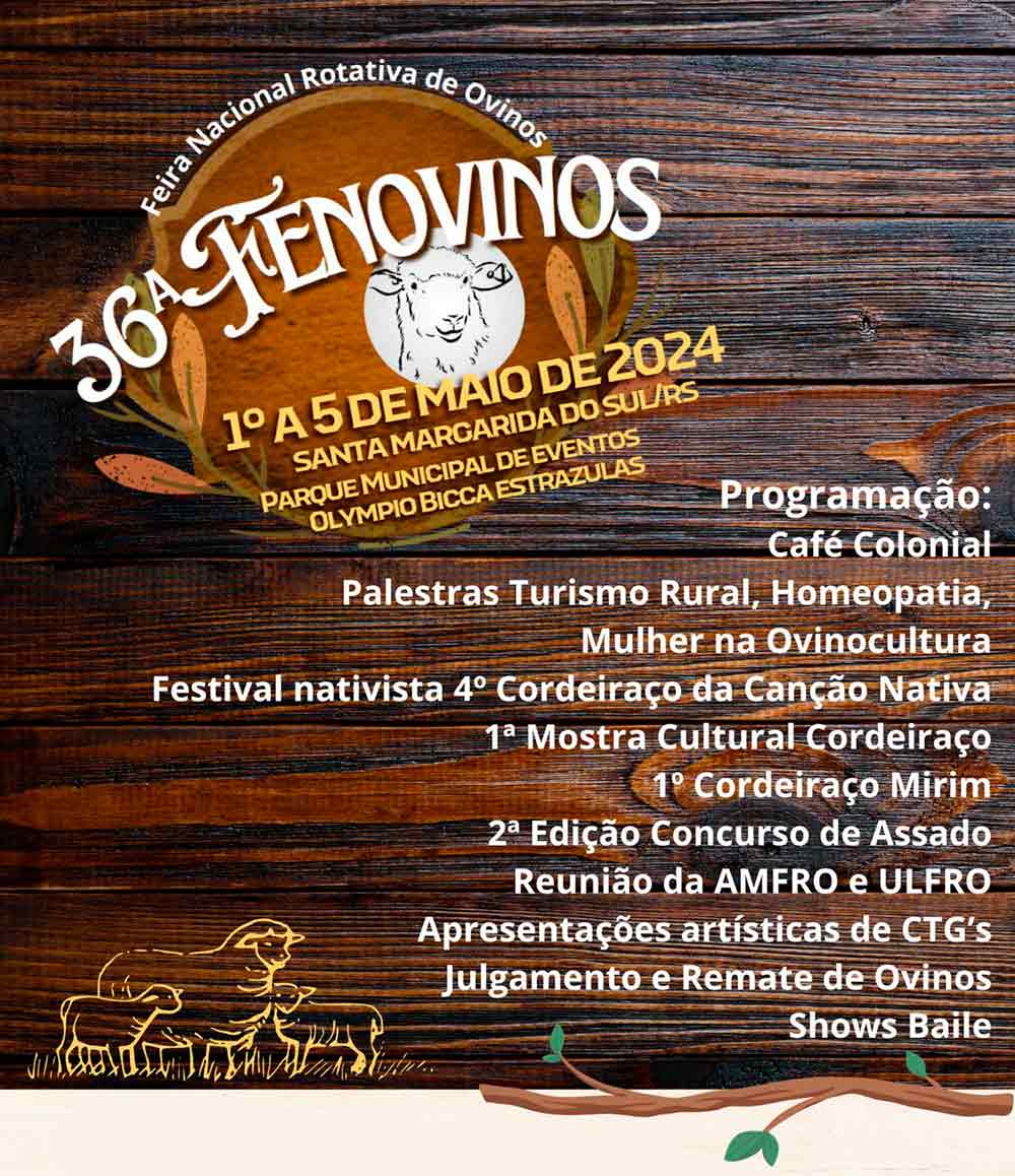 Programação da 36ª Fenovinos