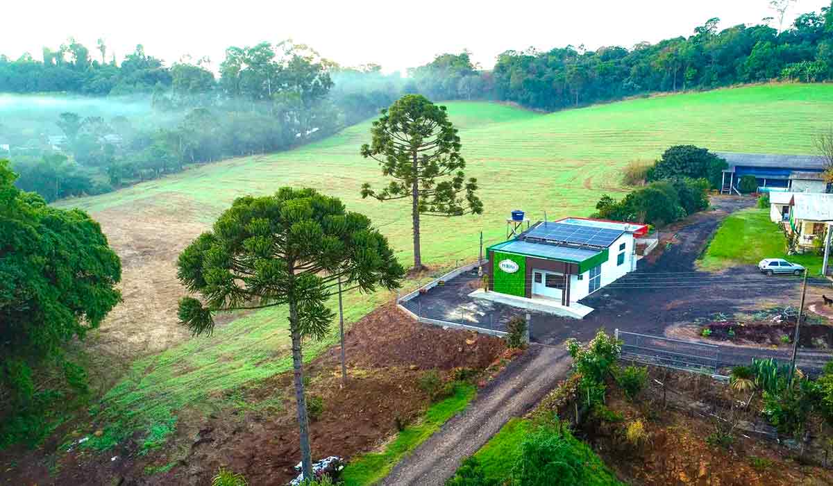 A sede da Queijaria Perosa em Iraceminha, SC