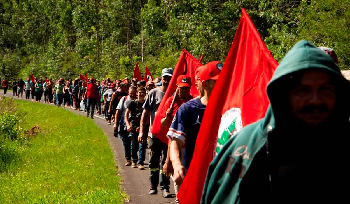 MST ocupa área da CEE transmissão em Triunfo, RS - Foto: Victor Frainer