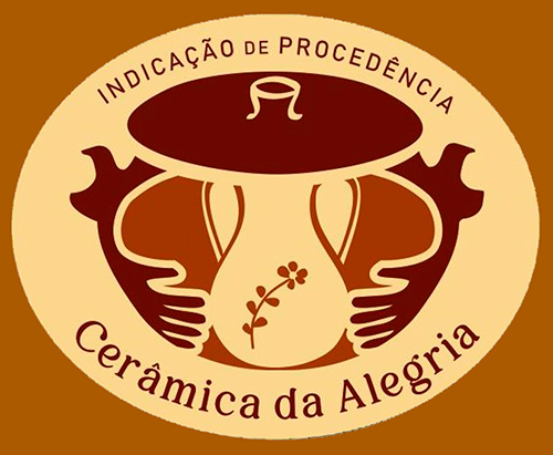 O selo da indicação de procedência da Cerâmica da Alegria O selo da indicação de procedência da Cerâmica da Alegria