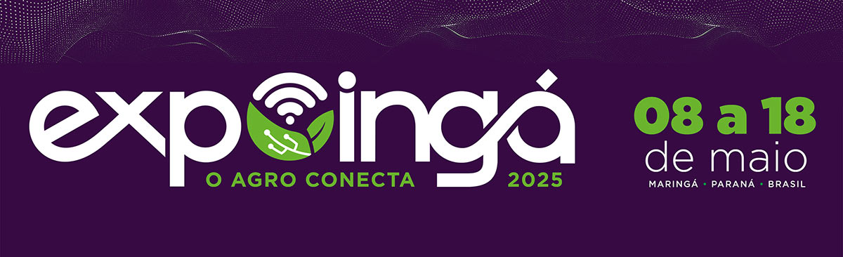 Banner da Expoingá 2025 Banner da Expoingá 2025