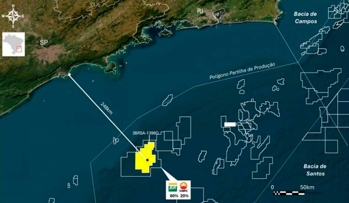 Petrobras faz nova descoberta no bloco de Aram, no pré-sal da Bacia de Santos, que pode ser o maior campo de petróleo do Brasil Petrobras faz nova descoberta no bloco de Aram, no pré-sal da Bacia de Santos, que pode ser o maior campo de petróleo do Brasil
