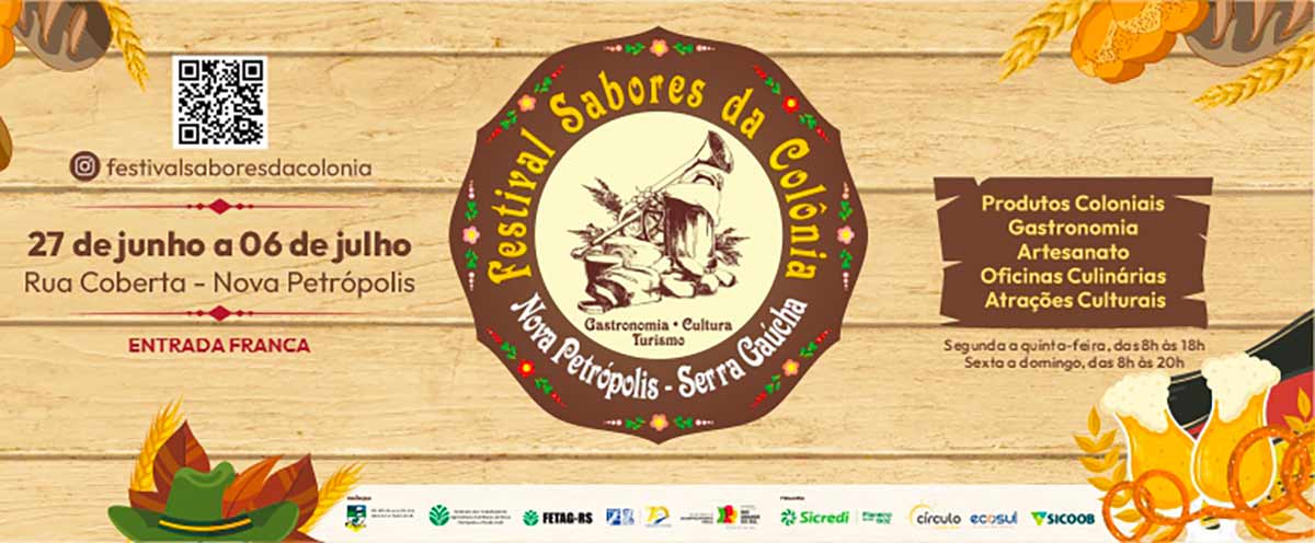 Banner do Festival Sabores da Colônia 2025