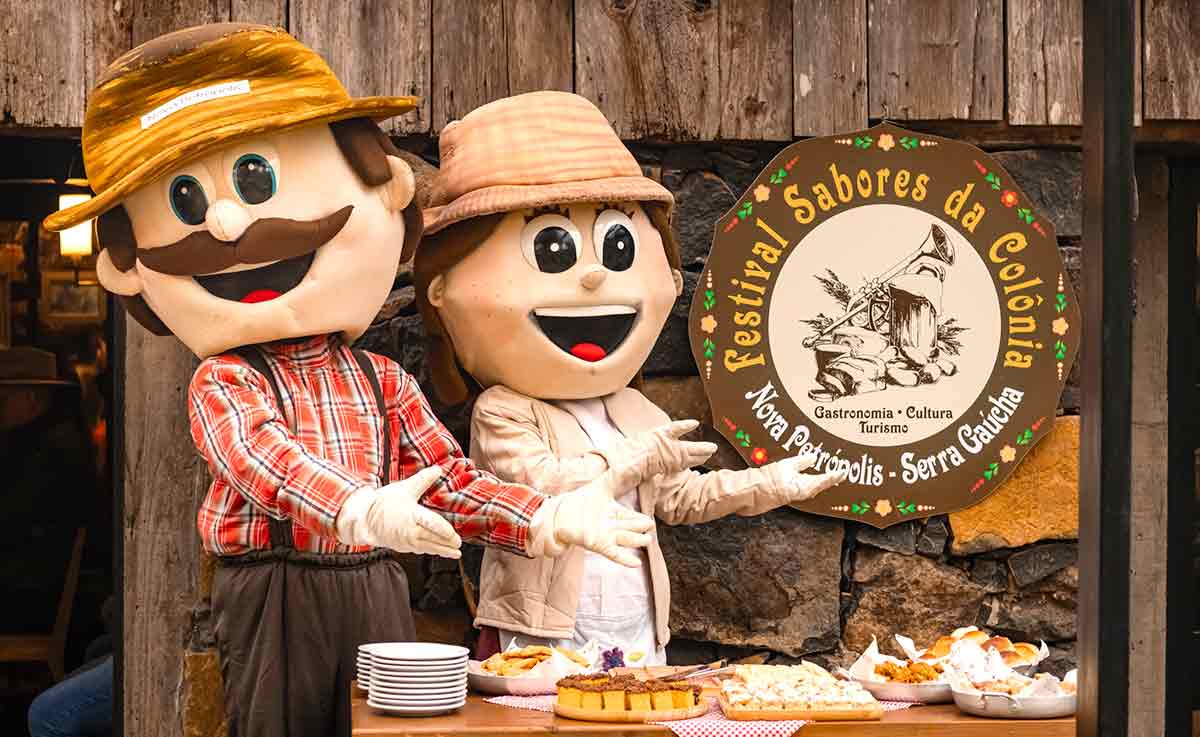 Otto e Anna, os adoráveis mascotes do Festival Sabores da Colônia