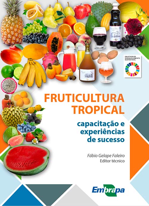 Capa do livro "Fruticultura tropical: capacitação e experiências de sucesso" da Embrapa