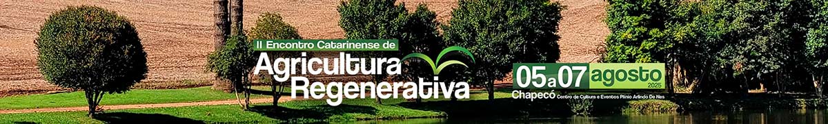 Banner do II Encontro Catarinense de Agricultura Regenerativa
