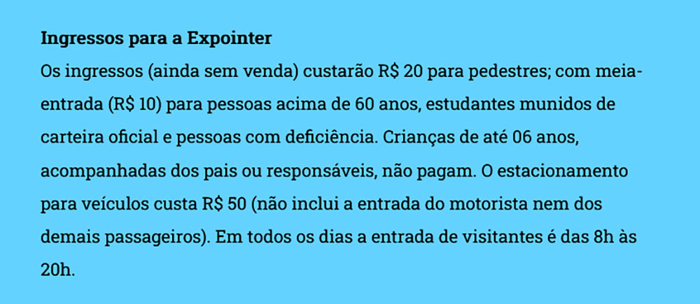 Ingressos