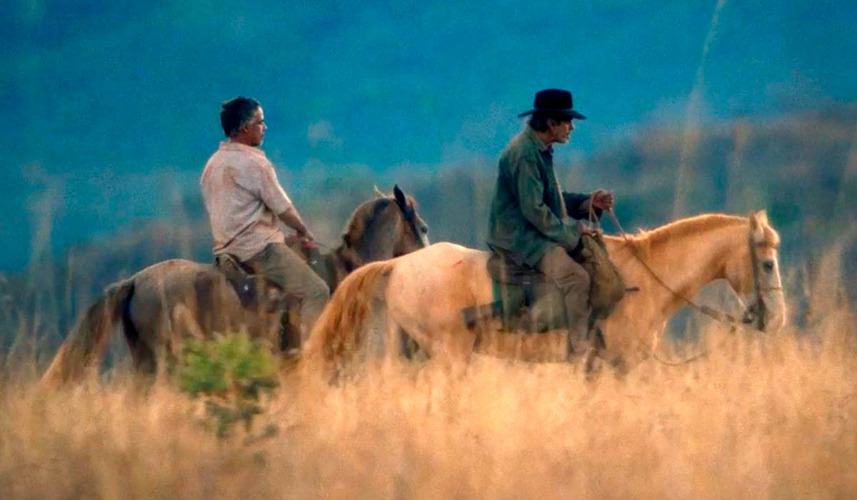 Cena do filme na paisagem agreste goiana