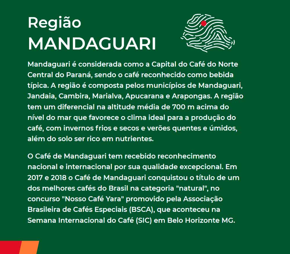 A região de Mandaguari, PR