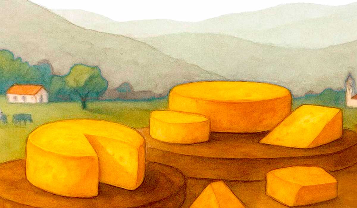 O queijo e as montanhas de Minas - Ilustração: Marcia Bandeira