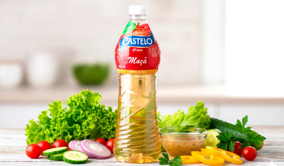 Vinagre de maçã da marca Castelo