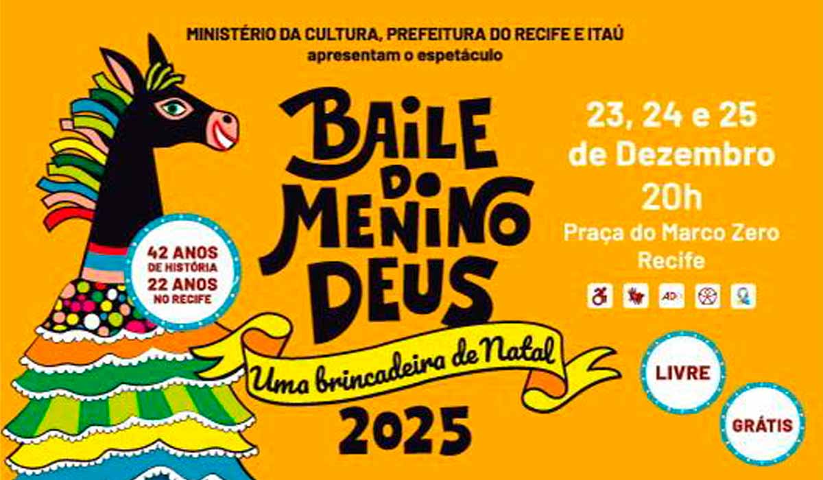 Chamada para o Baile do Menino Deus - Uma Brincadeira de Natal 2025