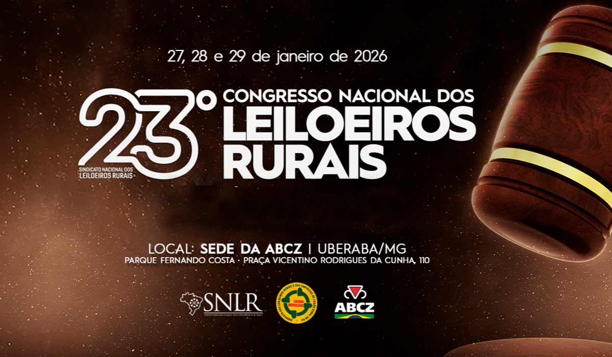 Chamada para o 23º Congresso Nacional dos Leiloeiros Rurais