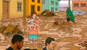 Ilustração do livro de educação ambiental que explica sobre os solos