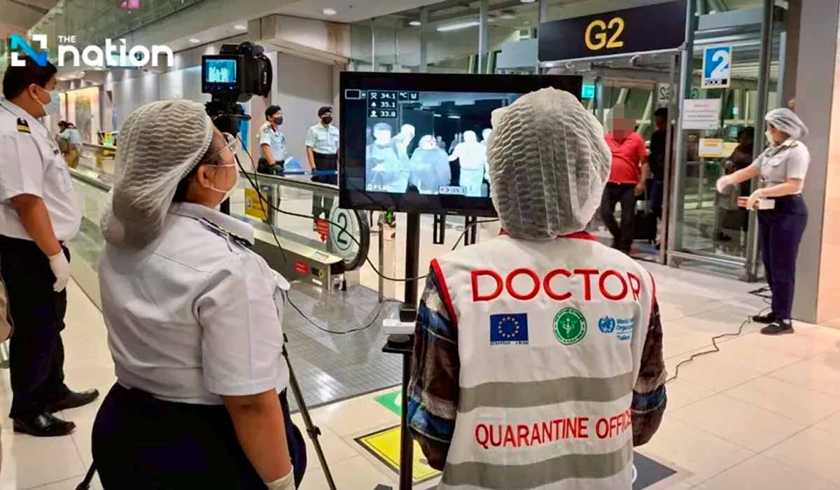 Aeroporto de Suvarnabhumi - As equipes de saúde intensificam as medidas de triagem nos aeroportos - Foto: Aeroporto de Suvarnabhumi Aeroporto de Suvarnabhumi - As equipes de saúde intensificam as medidas de triagem nos aeroportos - Foto: Aeroporto de Suvarnabhumi