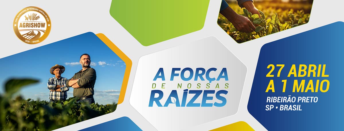 Banner da Agrishow 2026 Banner da Agrishow 2026