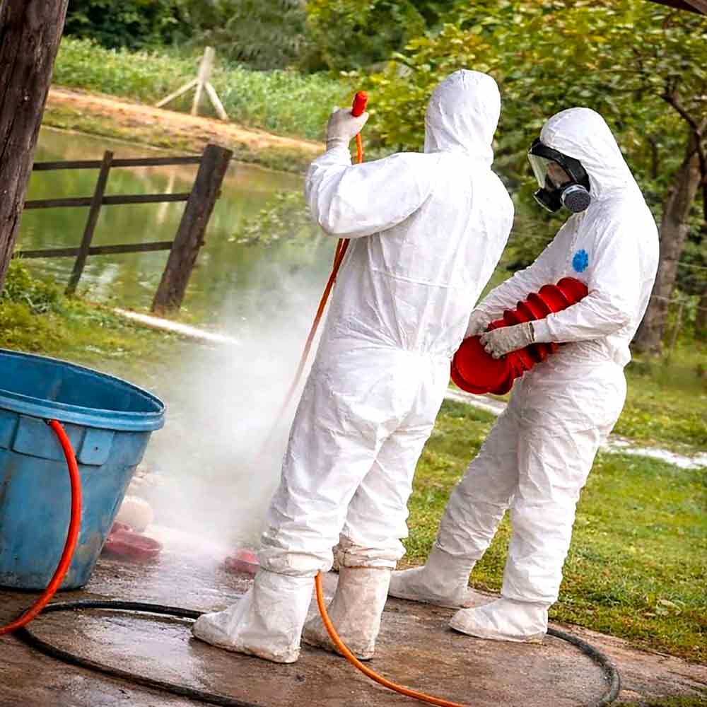 Técnicos do Indea na operação do protocolo de segurança sanitária Técnicos do Indea na operação do protocolo de segurança sanitária