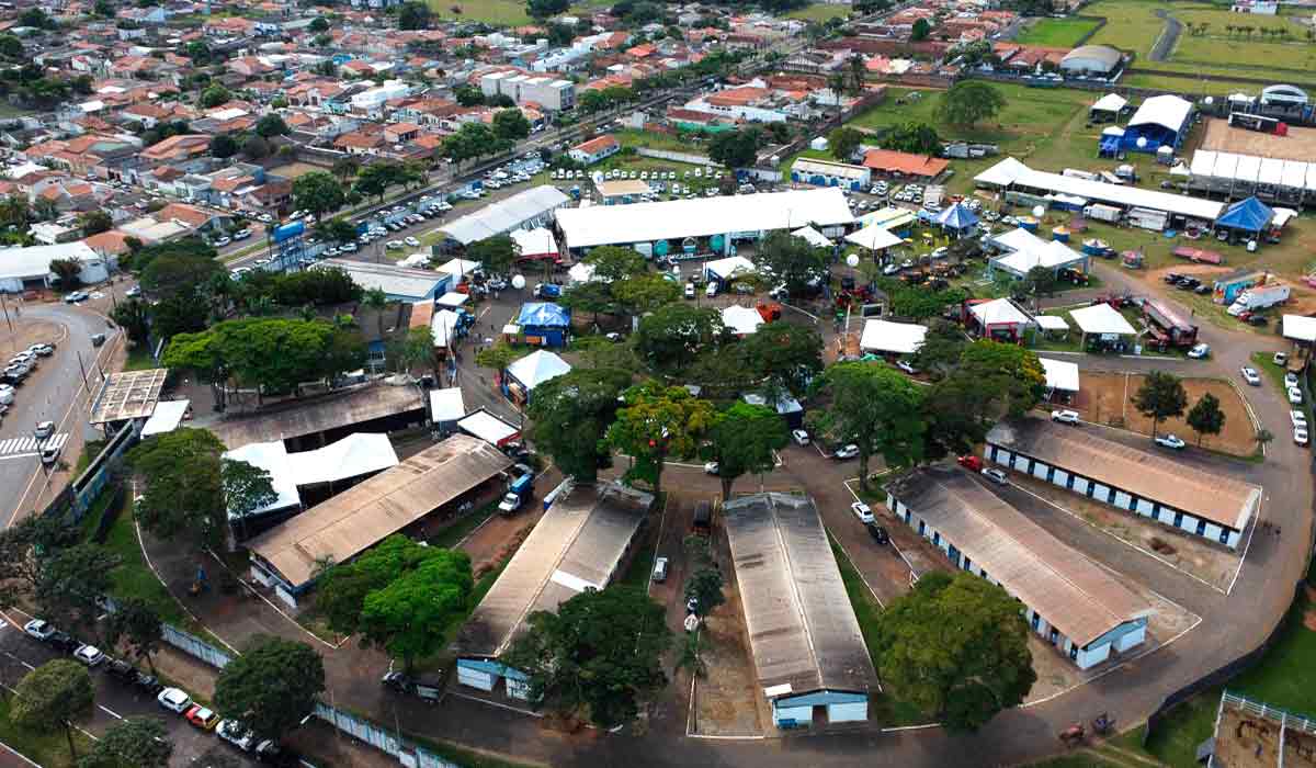 Vista aérea do parque Vista aérea do parque