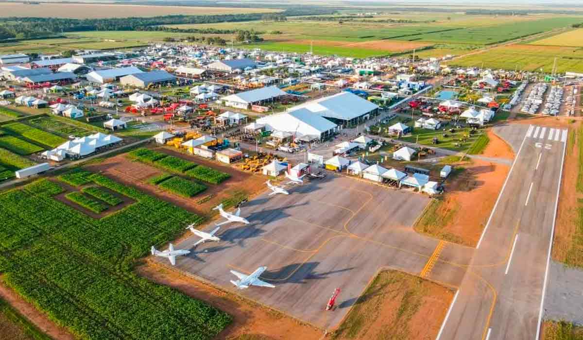 Vista aérea do Parque Tecnológico da Fundação Rio Verde, local da feira Vista aérea do Parque Tecnológico da Fundação Rio Verde, local da feira