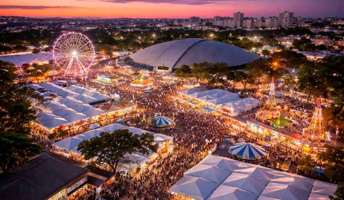 Vista aérea da área do parque Vista aérea da área do parque