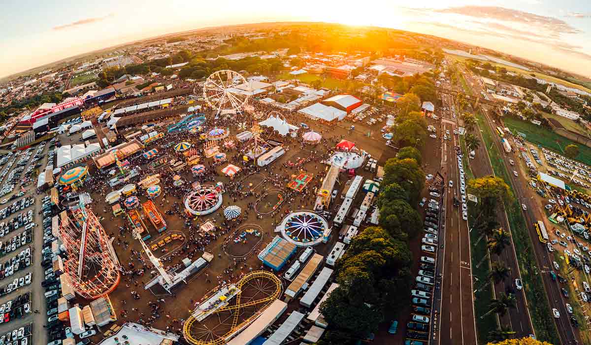 Vista aérea do Parque Ney Braga Vista aérea do Parque Ney Braga