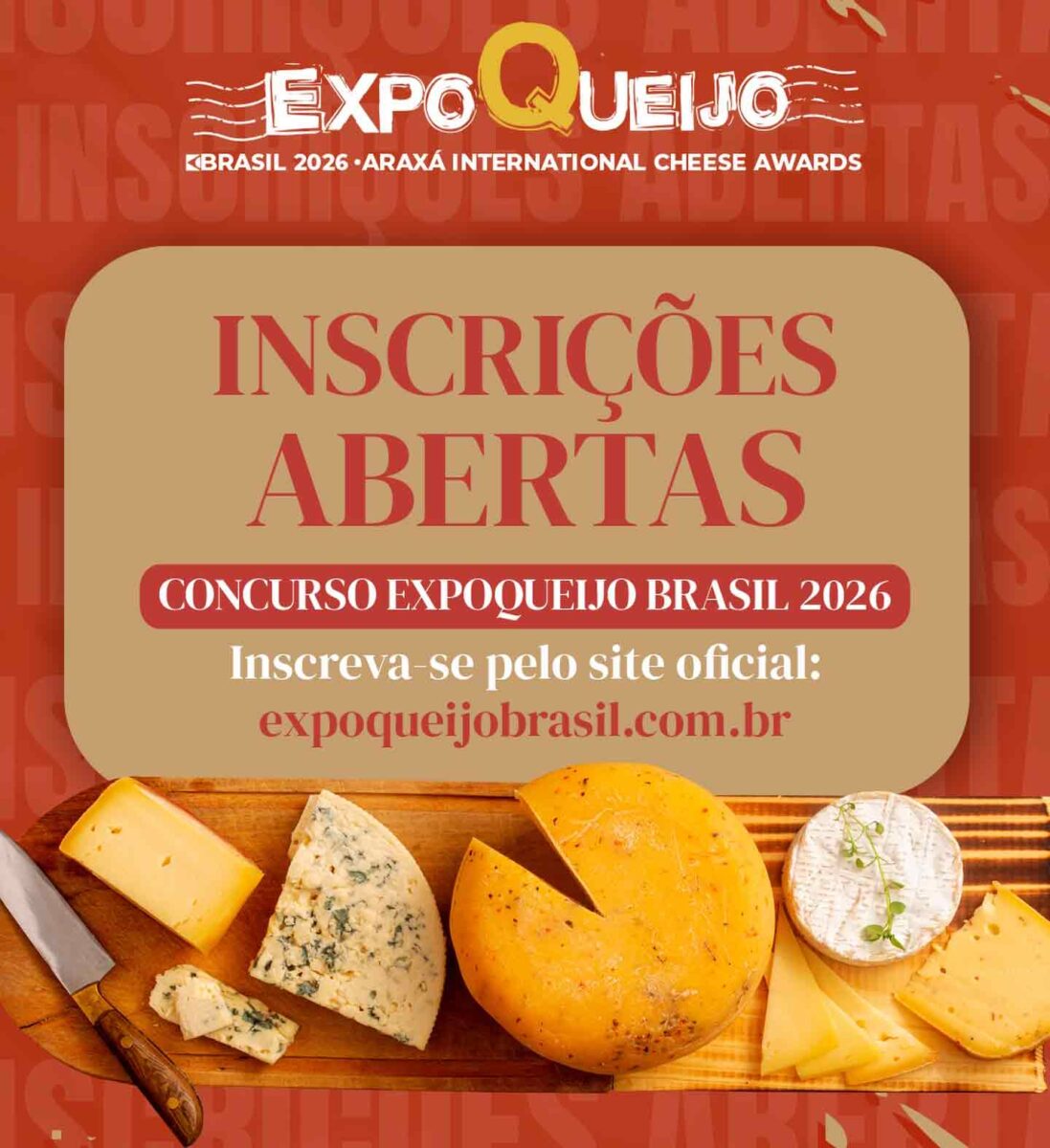 As inscrições seguem abertas até 30 de maio, exclusivamente pelo canal oficial do evento As inscrições seguem abertas até 30 de maio, exclusivamente pelo canal oficial do evento