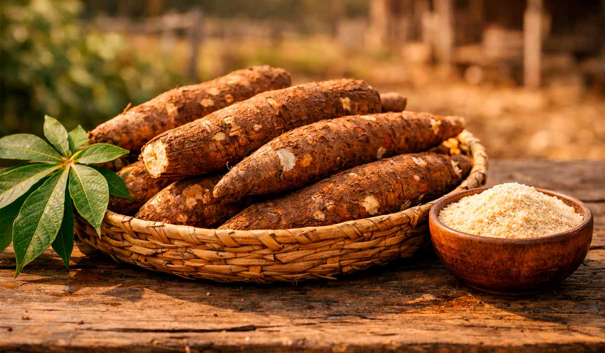 Mandioca (Manihot esculenta) é destaque econômico da família Mandioca (Manihot esculenta) é destaque econômico da família