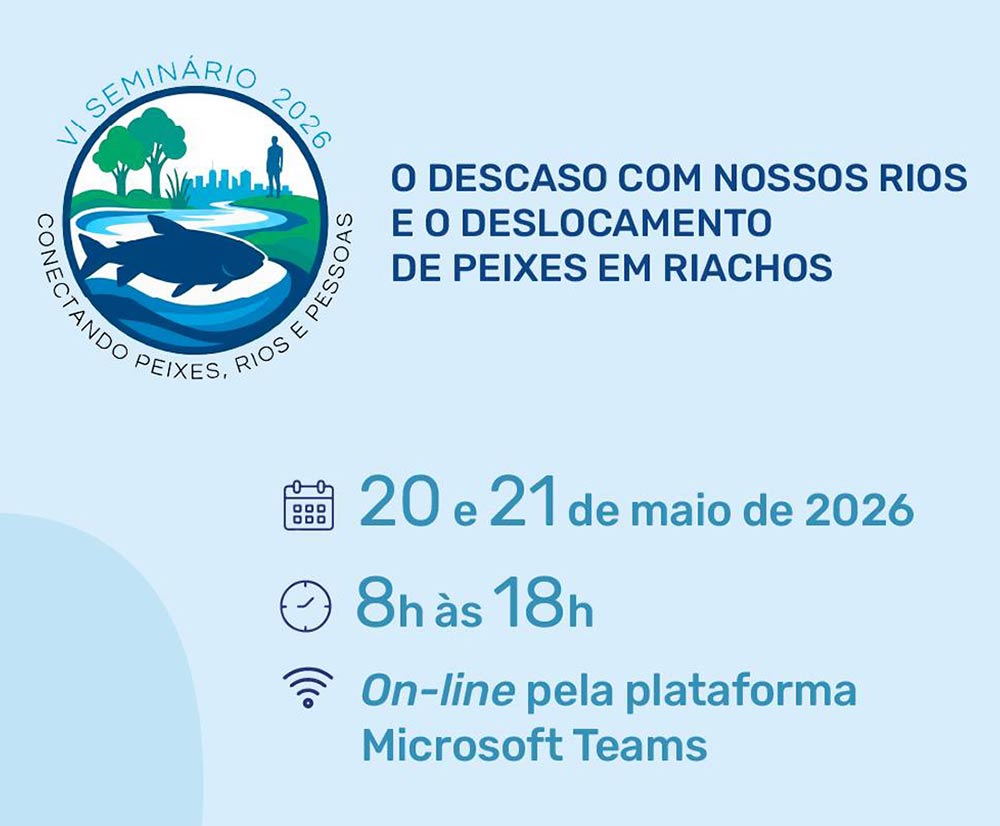 Pesquisa científica fortalece políticas ambientais voltadas aos ecossistemas aquáticos. Especialistas debaterão impactos das barragens sobre espécies migratórias Pesquisa científica fortalece políticas ambientais voltadas aos ecossistemas aquáticos. Especialistas debaterão impactos das barragens sobre espécies migratórias