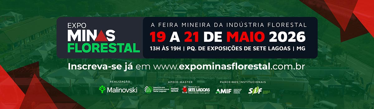 Banner da Expo Minas Florestal 2026 Banner da Expo Minas Florestal 2026