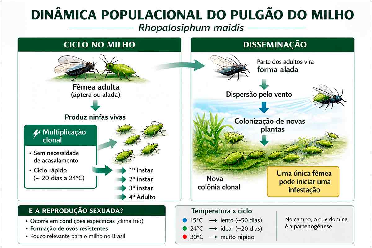 Dinâmica populacional do pulgão-do-milho Dinâmica populacional do pulgão-do-milho