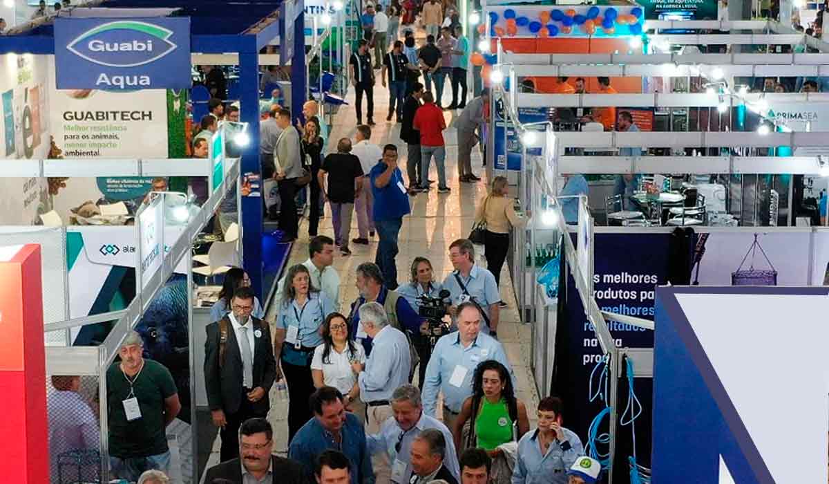 Feira apresenta tecnologias voltadas à eficiência da piscicultura nacional, reunindo os principais elos da cadeia produtiva da aquicultura Feira apresenta tecnologias voltadas à eficiência da piscicultura nacional, reunindo os principais elos da cadeia produtiva da aquicultura
