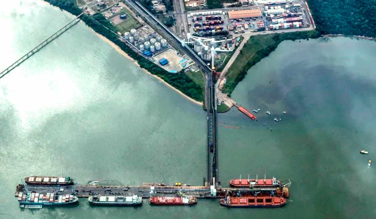 Porto Vila do Conde, em Barcarena, no Pará, é estratégico para escoar produção de grãos e outros produtos e pode ganhar mais relevância com projetos de conexão ferroviários
