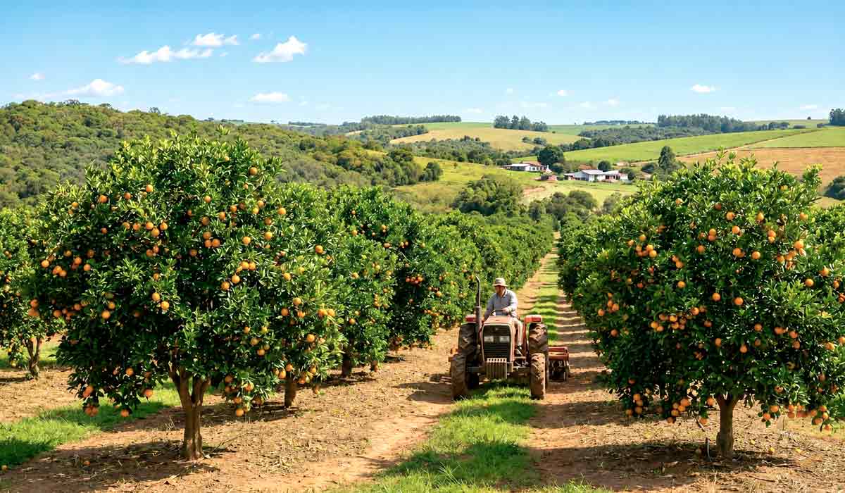 Conteúdo aborda manejo, irrigação, nutrição e sanidade vegetal e os participantes acompanham tecnologias utilizadas na citricultura moderna Conteúdo aborda manejo, irrigação, nutrição e sanidade vegetal e os participantes acompanham tecnologias utilizadas na citricultura moderna