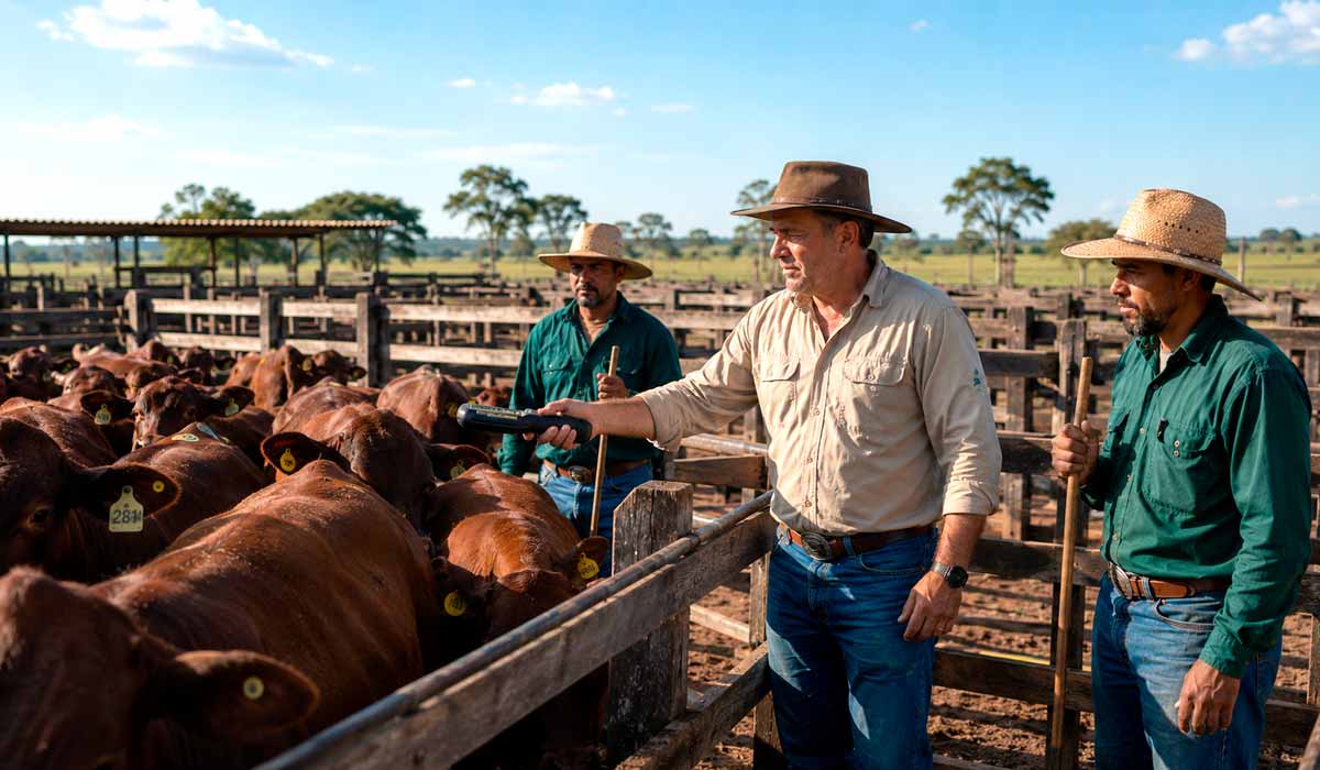 Projeto piloto prepara pecuária gaúcha para exigências nacionais de rastreabilidade, modernizando o controle individual de bovinos e búfalos Projeto piloto prepara pecuária gaúcha para exigências nacionais de rastreabilidade, modernizando o controle individual de bovinos e búfalos