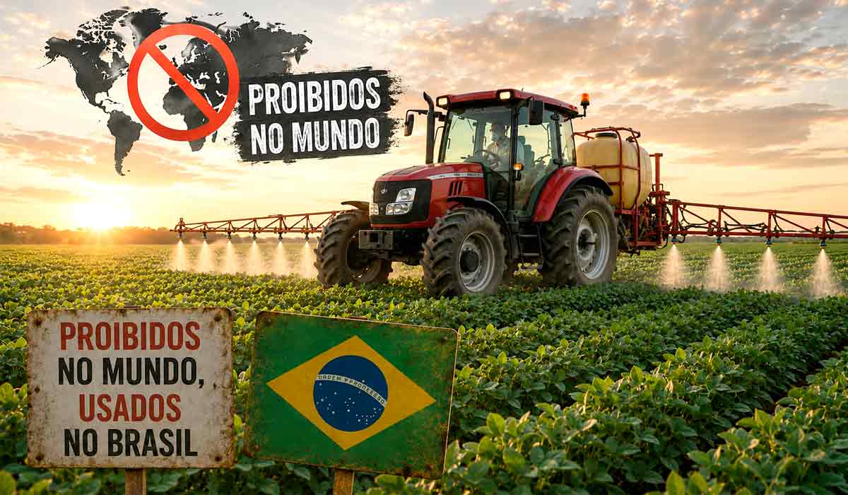 Sete dos dez agrotóxicos mais vendidos no Brasil são proibidos na UE