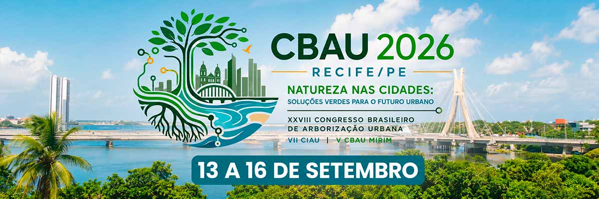 CBAU 2026 promove intercâmbio técnico sobre gestão e planejamento da arborização urbana CBAU 2026 promove intercâmbio técnico sobre gestão e planejamento da arborização urbana