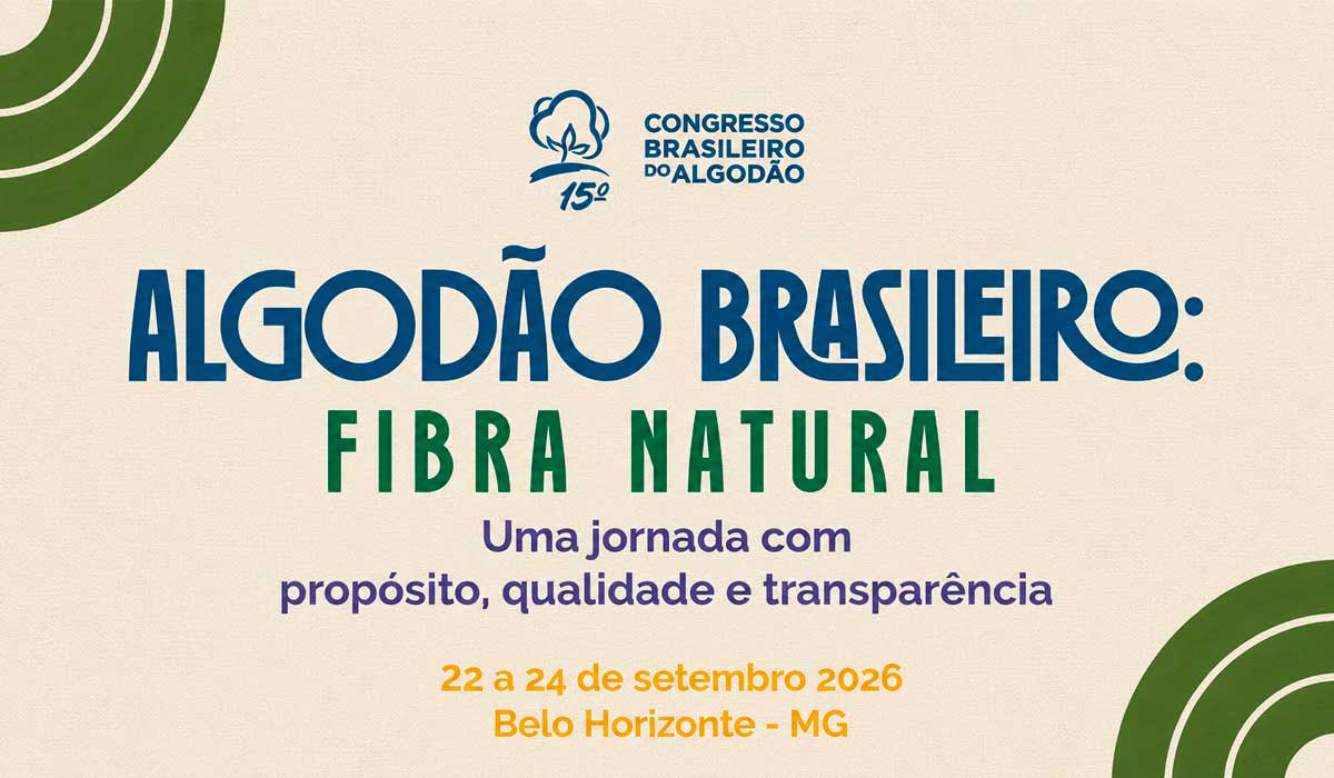 15º Congresso Brasileiro de Algodão reunirá especialistas para discutir ciência, tecnologia e competitividade da cotonicultura