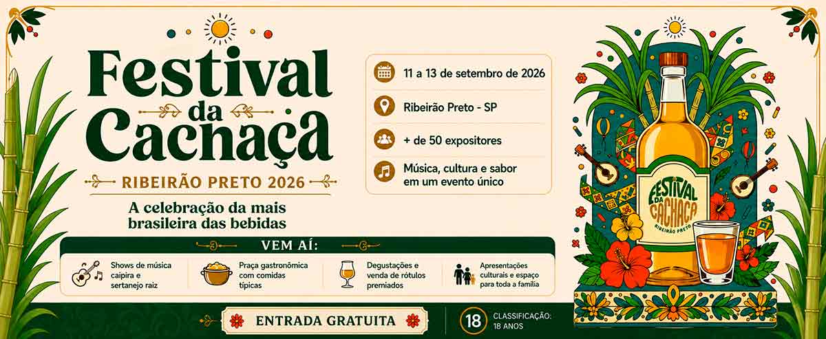 Festival reúne capacitação e informação sobre produção, qualidade e registro da cachaça Festival reúne capacitação e informação sobre produção, qualidade e registro da cachaça