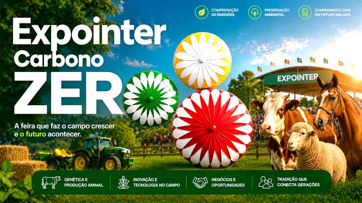Expointer 2026 foca na gestão ambiental e incorpora gestão de carbono à maior vitrine do agro gaúcho Expointer 2026 foca na gestão ambiental e incorpora gestão de carbono à maior vitrine do agro gaúcho