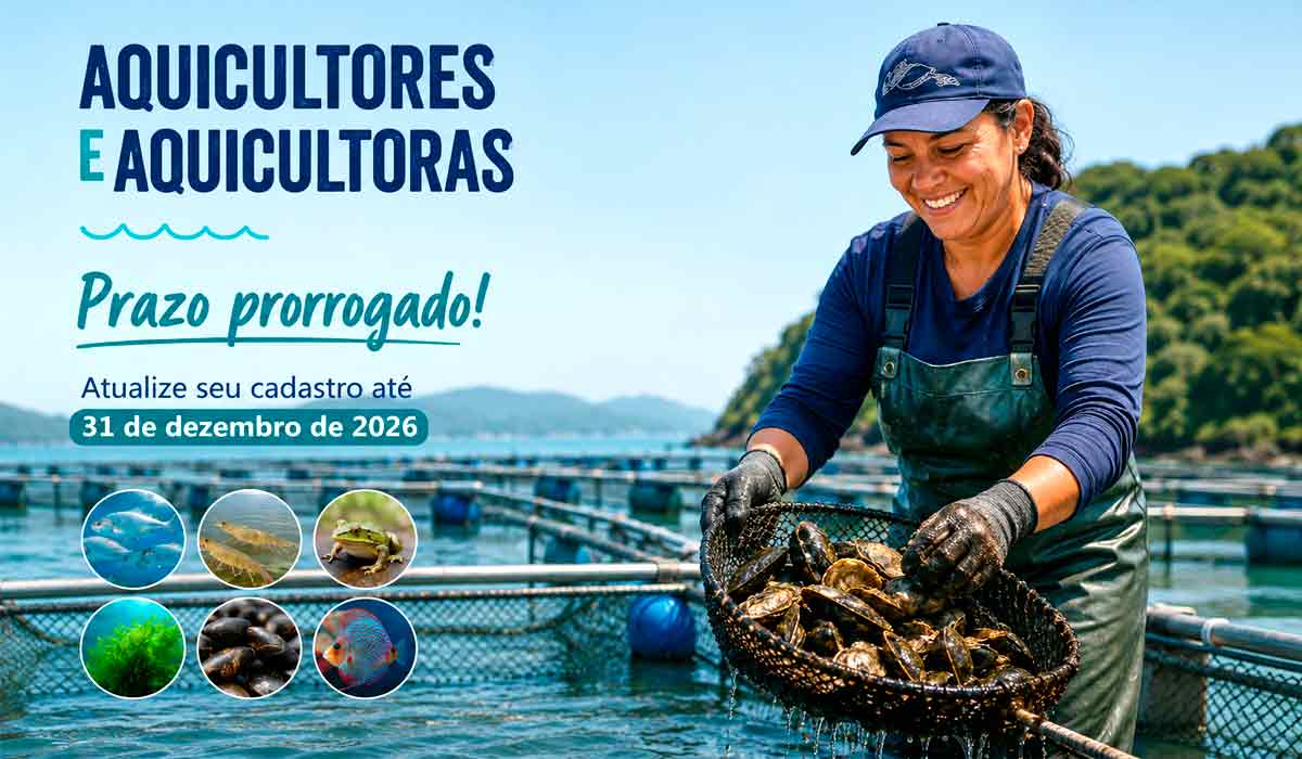Aquicultores terão até dezembro para atualizar dados e regularizar seus cadastros Aquicultores terão até dezembro para atualizar dados e regularizar seus cadastros
